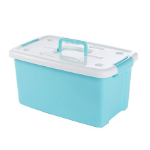 Plastic Storage Box Container with Handle for Storage (SLSN015)